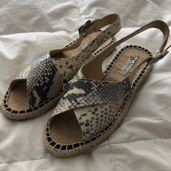 Pour La Victoire Shoes - Pour La Victoire Snakeskin Espadrilles